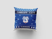 Cardiff City FC Personalized Christmas Spirit 18" Cushion