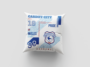 Cardiff City FC Personalized Pride Supporters 18" Cushion