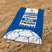 Crystal Palace FC Slogan Beach Towel