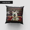 Personalized Dogs and Football Pillow