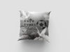 Faith Family Football Cushion