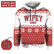 Personalized Wifey EST.2014 Mrs.Smith Hoodie