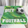 Just A Guy Who Loves Football Fleece Blanket