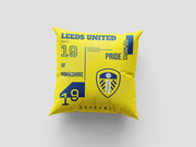 Leeds United FC Personalized Pride Supporters 18" Cushion