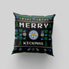 Leicester City FC Personalized Merry Kickmas 18" Cushion