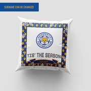 Leicester City FC Personalized Tis' The Season 18" Cushion