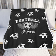 Football Mom - Dad Fleece Blanket