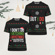 Matching Outfits Couple Christmas T-shirt