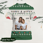 Hubby and Wifey Season 10 Photo Christmas Sweater