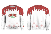 Personalized Glitter Print Gigi Claus Christmas Gift T-Shirts