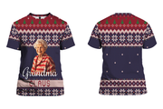 Personalized Photo Grandma Claus Ugly Sweater Pattern Christmas Gift Hoodie