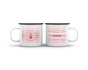 Nottingham Forest FC Fan Personalized Enamel Camping Mug