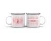 Nottingham Forest FC Fan Personalized Enamel Camping Mug