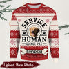 Personalized Service Human Dog Sweater