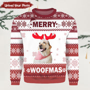 Merry Woofmas Photo Upload Christmas Sweater