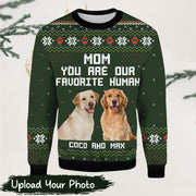 Personalized You Are My Favorite Human Christmas Sweater