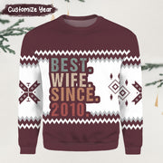 Personalized Best Husband Since Sweater