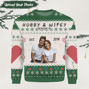 Hubby and Wifey Season 10 Photo Christmas Sweater