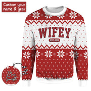 Personalized Wifey EST.2014 Mrs.Smith Sweater