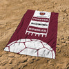 West Ham United FC Slogan Beach Towel