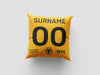 Wolverhampton Wanderers FC Personalized Back Of Shirt 18" Cushion