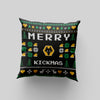 Wolverhampton Wanderers FC Personalized Merry Kickmas 18" Cushion