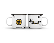 Wolverhampton Wanderers FC HexaHero Personalized Enamel Camping Mug