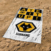 Wolverhampton Wanderers FC Square "Ate It Up" Beach Towel