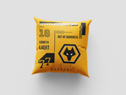 Wolverhampton Wanderers FC Personalized Pride Supporters 18" Cushion