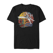 Men's Star Wars: The Rise of Skywalker Tropical X-Wing  Adult T-Shirt