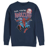 Men's Marvel Webbed Spider-Man Amazing Dad  Adult Sweatshirt