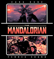 Men's Star Wars: The Mandalorian Female Duo  Adult T-Shirt