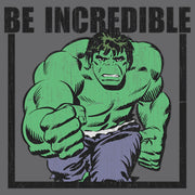 Men's Marvel Hulk Be Incredible  Adult Pull Over Hoodie