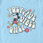 Men's Mickey & Friends Positive Vibes Only  Adult T-Shirt