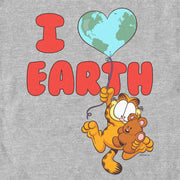 Men's Garfield I Love Earth Friends  Adult T-Shirt