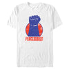 Men's Peacemaker Red Fist Circle  Adult T-Shirt