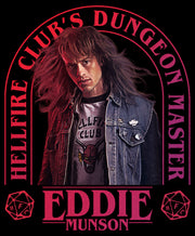 Men's Stranger Things Hellfire Club Dungeon Master Eddie  Adult T-Shirt