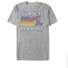 Men's Nintendo Super Mario Rainbow Stripes  Adult T-Shirt