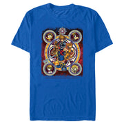 Men's Kingdom Hearts 2 Stained Glass Art  Adult T-Shirt