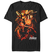 Men's Marvel Avengers: Infinity War Group Glow  Adult T-Shirt