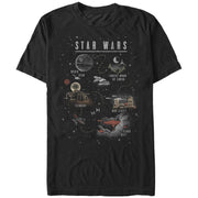 Men's Star Wars Cartoon Map Quest  Adult T-Shirt