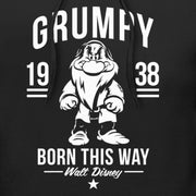 Men's Snow White and the Seven Dwarves Grumpy Born This Way  Adult Pull Over Hoodie