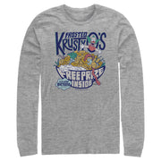 Men's The Simpsons Frosted Krusty O's  Adult Long Sleeve Shirt