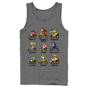 Men's Nintendo Mario Kart Cast  Adult Tank Top