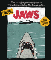 Men's Jaws Classic Poster Sketch  Adult T-Shirt