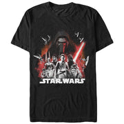 Men's Star Wars The Force Awakens Character Group  Adult T-Shirt