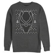 Men's Marvel Ugly Christmas Panther Mask  Adult Sweatshirt