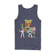 Men's Toy Story Character Logo Party  Adult Tank Top