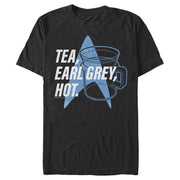 Men's Star Trek: The Next Generation Cup Of Tea Earl Grey Hot, Captain Picard  Adult T-Shirt