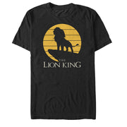 Men's Lion King Simba Pride Rock  Adult T-Shirt